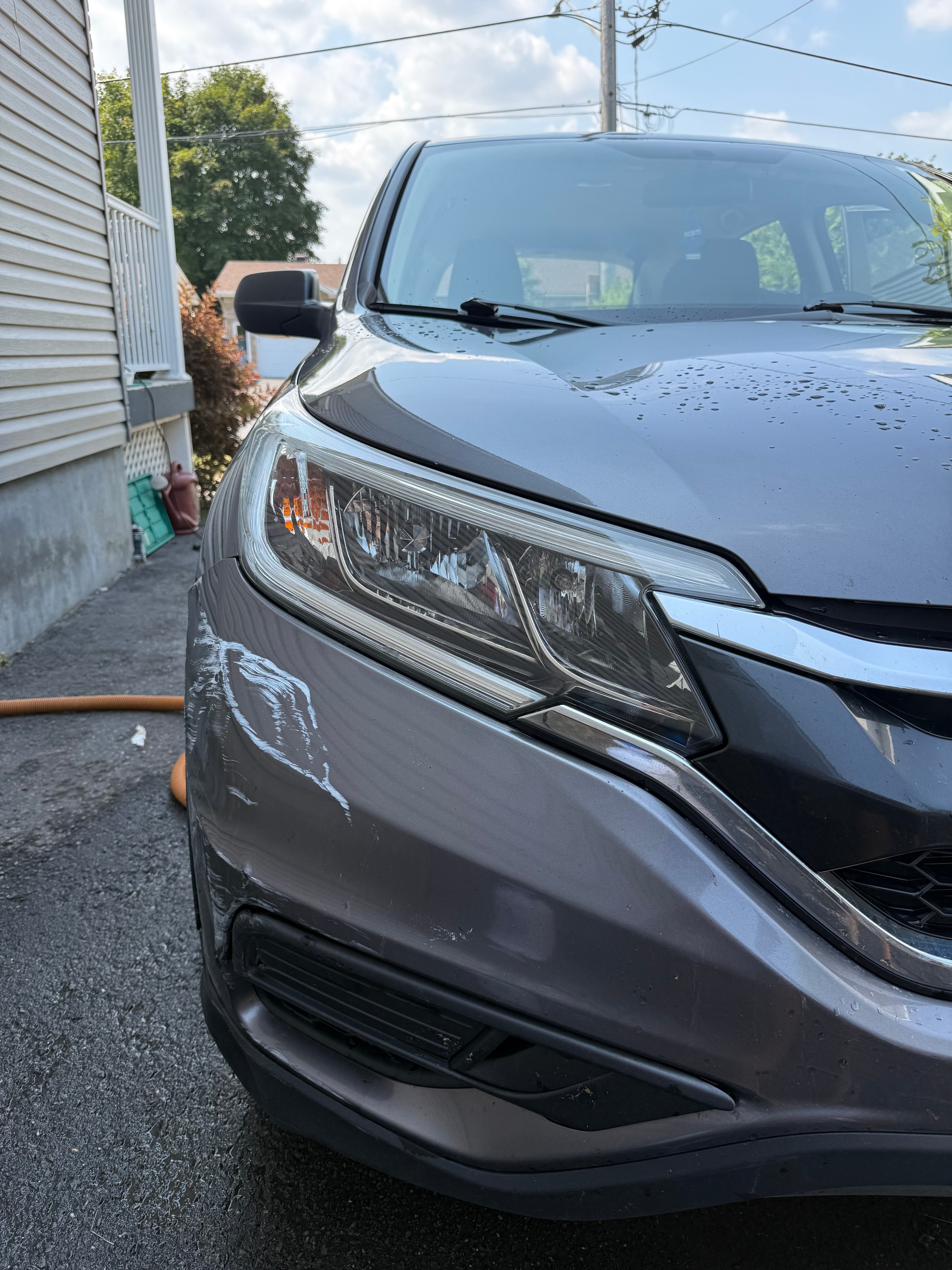 Headlight after restoration
