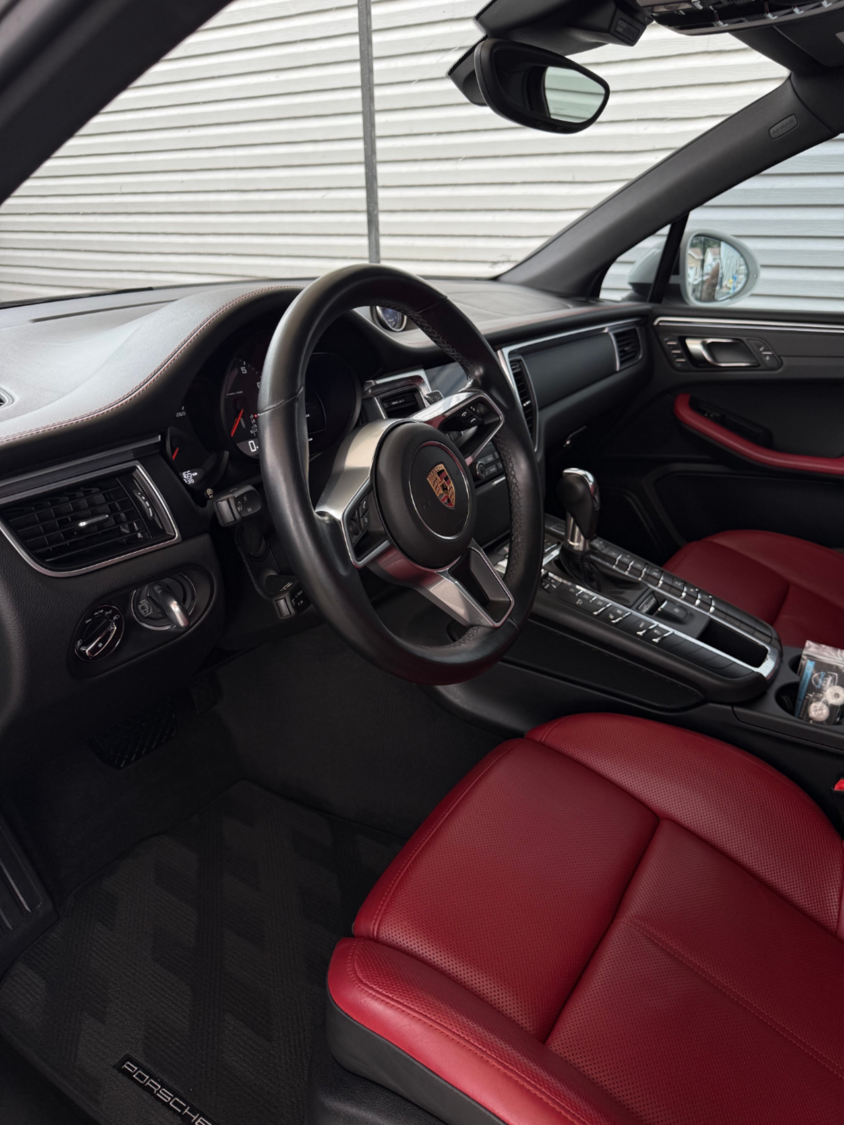 Car interior leather seats professional detailing