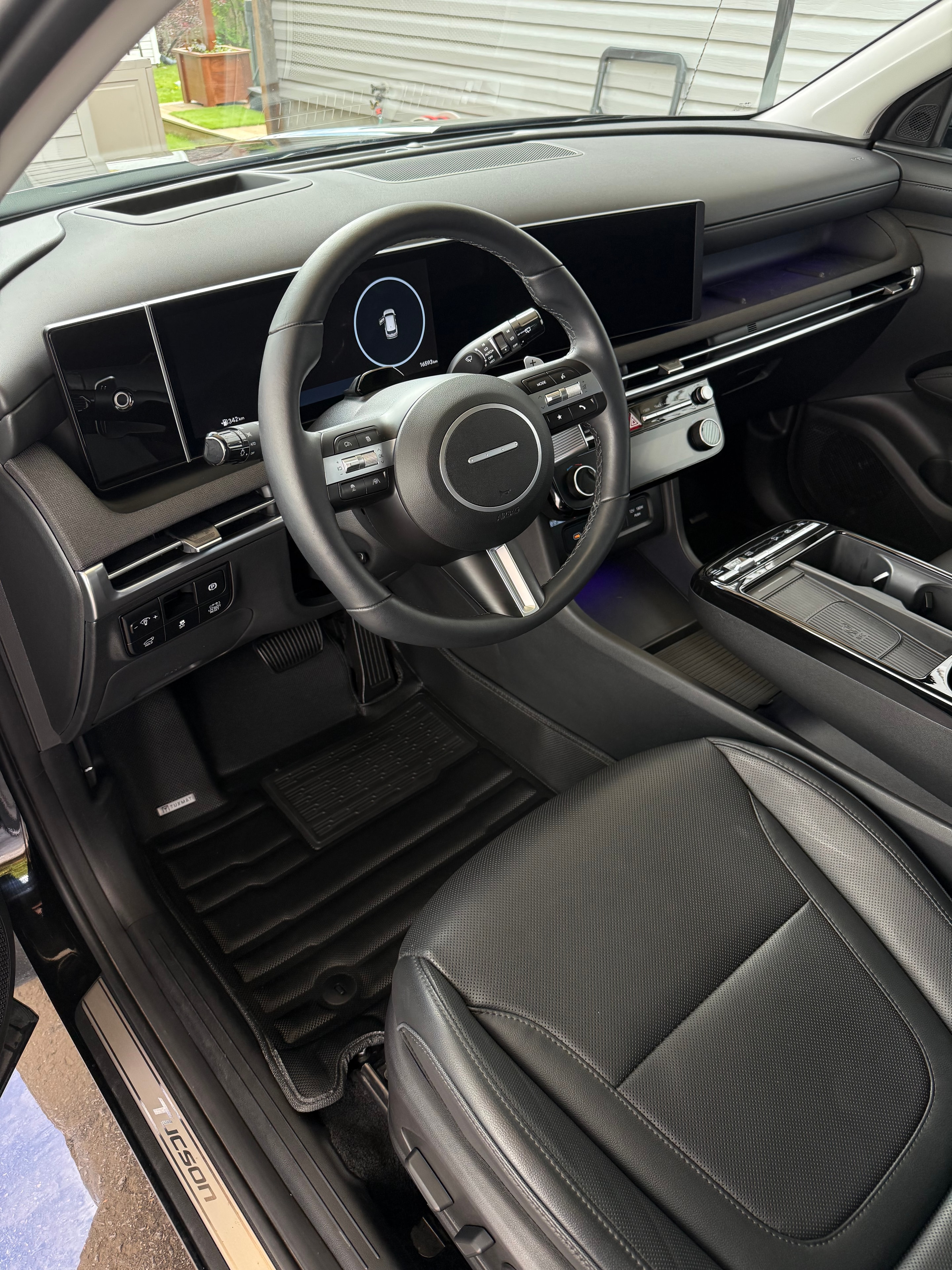 Luxury car interior clean seats detailing result